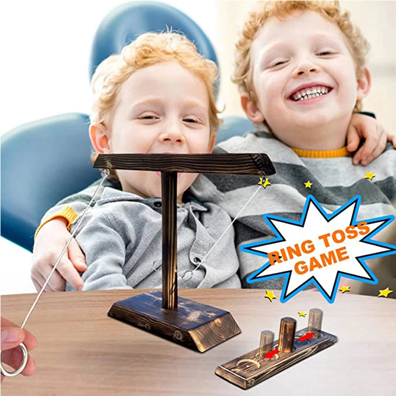 Juegos de lanzamiento de aros para niños y adultos, juegos de beber para fiestas en casa, juegos de mesa de madera rápidos y portátiles, paquete de escalera de chupitos, bares al aire libre