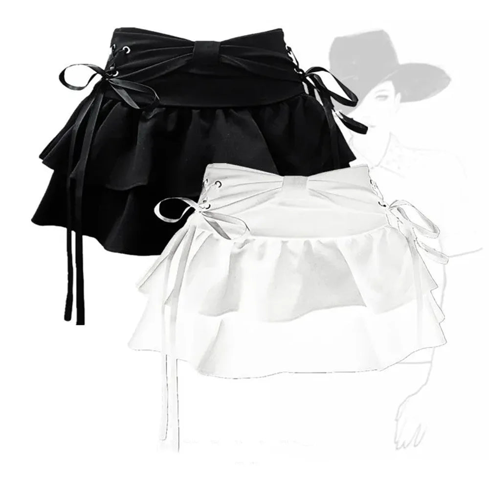 Nueva moda para mujer, chica sexy, dulce lazo kawaii, ropa vintage Y2k, ropa urbana americana, sexy, de verano, estilo gótico, minifaldas vaqueras