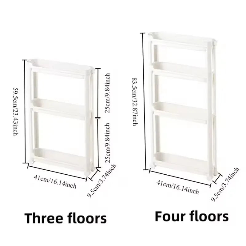 Armario de almacenamiento multicapa con puerta trasera, ahorra espacio y es ideal para baño y cocina, organización de armarios estrechos.