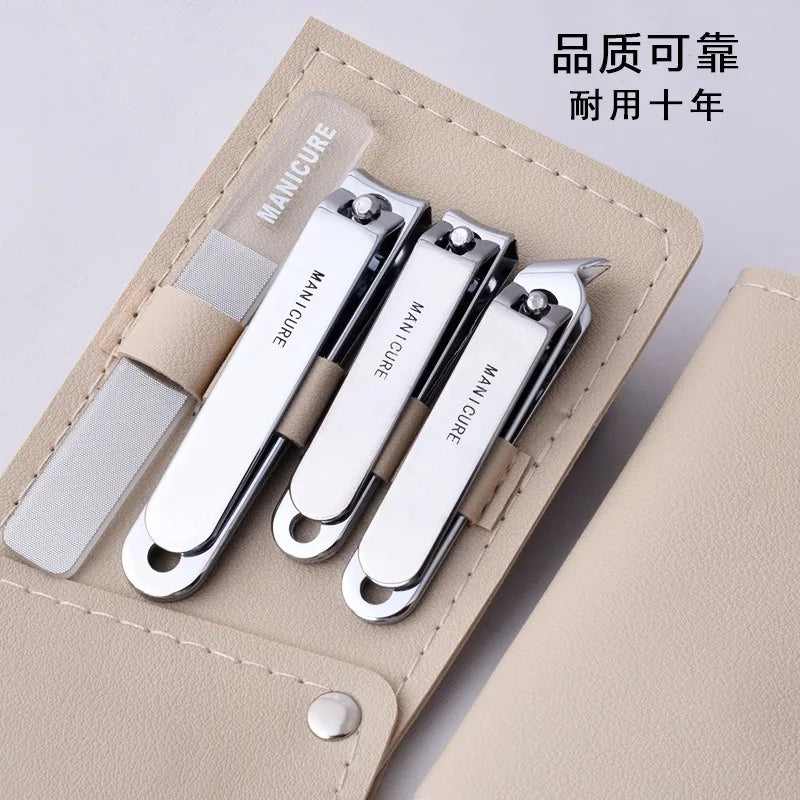 Cortaúñas para hombres y mujeres, cuchillas afiladas de doble filo para uñas de manos y pies, kit de cuidado fácil en casa.