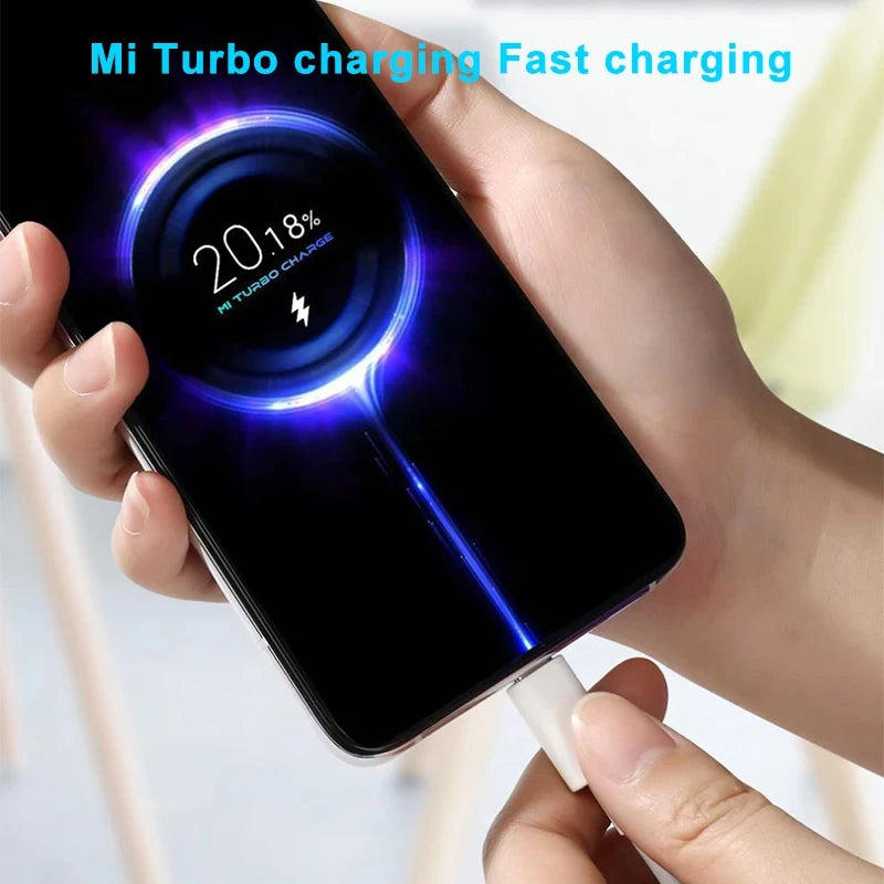 Cable de carga rápida Turbo original Xiaomi 6A 120W 67W USB Tipo C para Mi 15, 14T Ultra, Redmi Note 14, 13 Pro Plus, K80, Poco F5