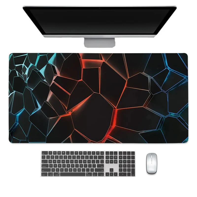 Alfombrilla de ratón grande para teclado y ratón, alfombrilla de escritorio de goma antideslizante para juegos, alfombrilla de ratón para portátil