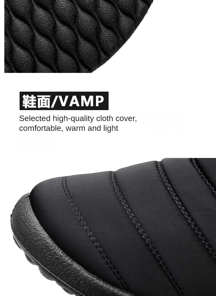 Botas de nieve para hombre, zapatos para exteriores, botas de invierno para hombre, botines de senderismo, zapatos impermeables para hombre, zapatos de trabajo, calzado