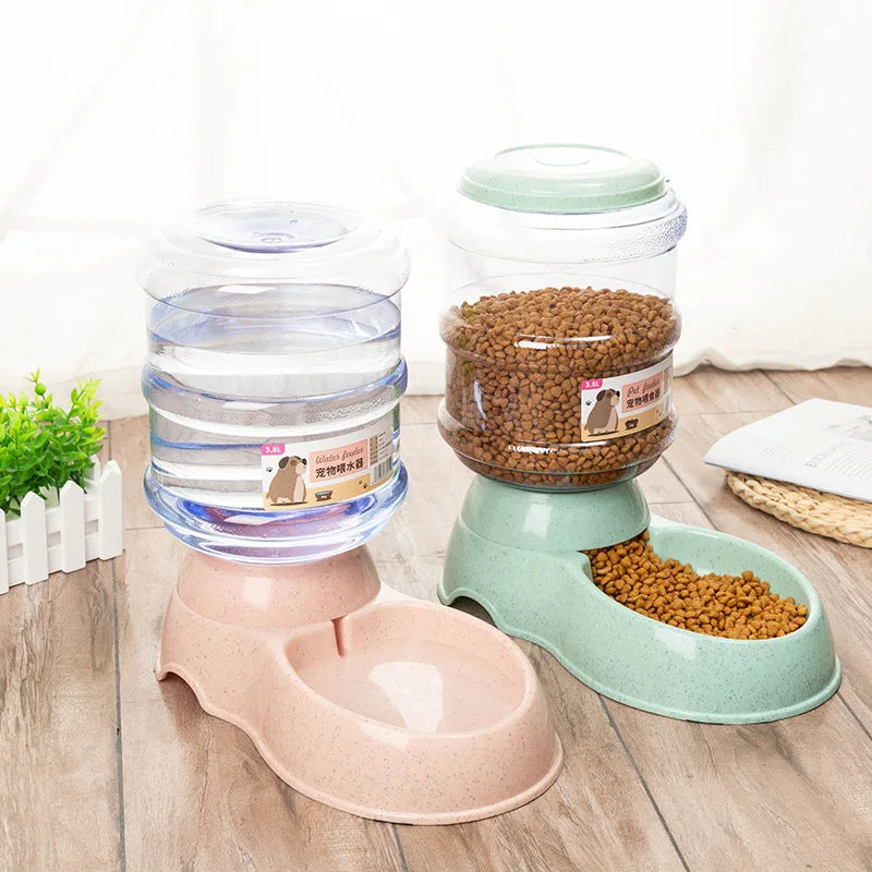 Comederos para mascotas de gran capacidad, comederos para perros pequeños, dispensadores de agua automáticos, comederos para gatos, bebederos para mascotas