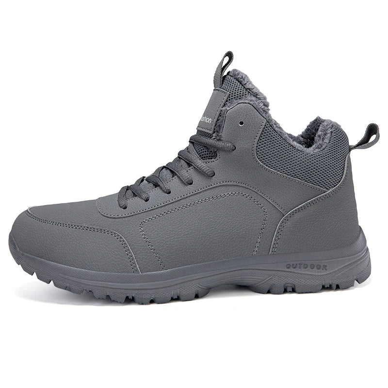 YRZL - Botas de senderismo de invierno para hombre, impermeables, antideslizantes, con aislamiento térmico, cálidas y cómodas, para exteriores, botas de nieve