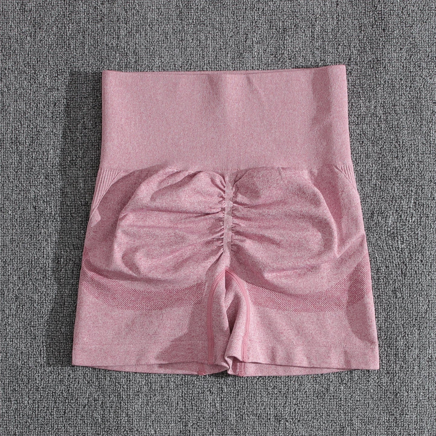 Conjuntos de dos piezas para mujer, pantalones cortos color melocotón, chándal femenino, conjunto de gimnasio, pantalones cortos de fitness con cuello halter, sujetador push up de verano