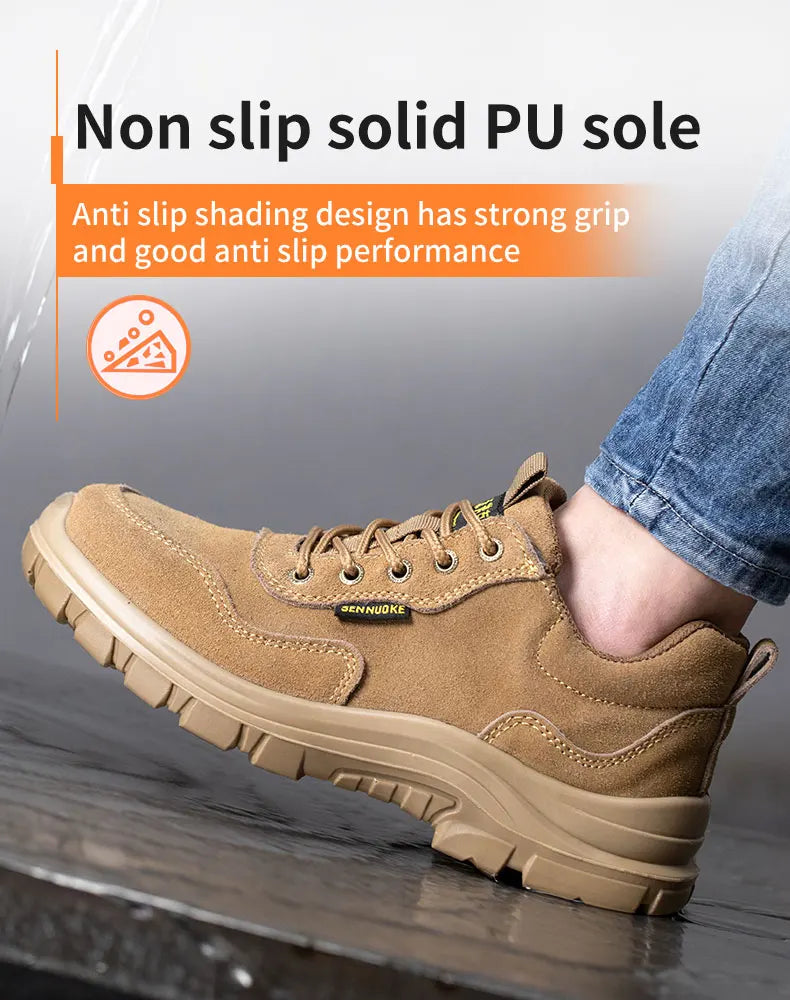 Safety Shoes Man for Work Man's Safety Working Shoes Working Lightweight Work Wear   Industrial Security-Protection