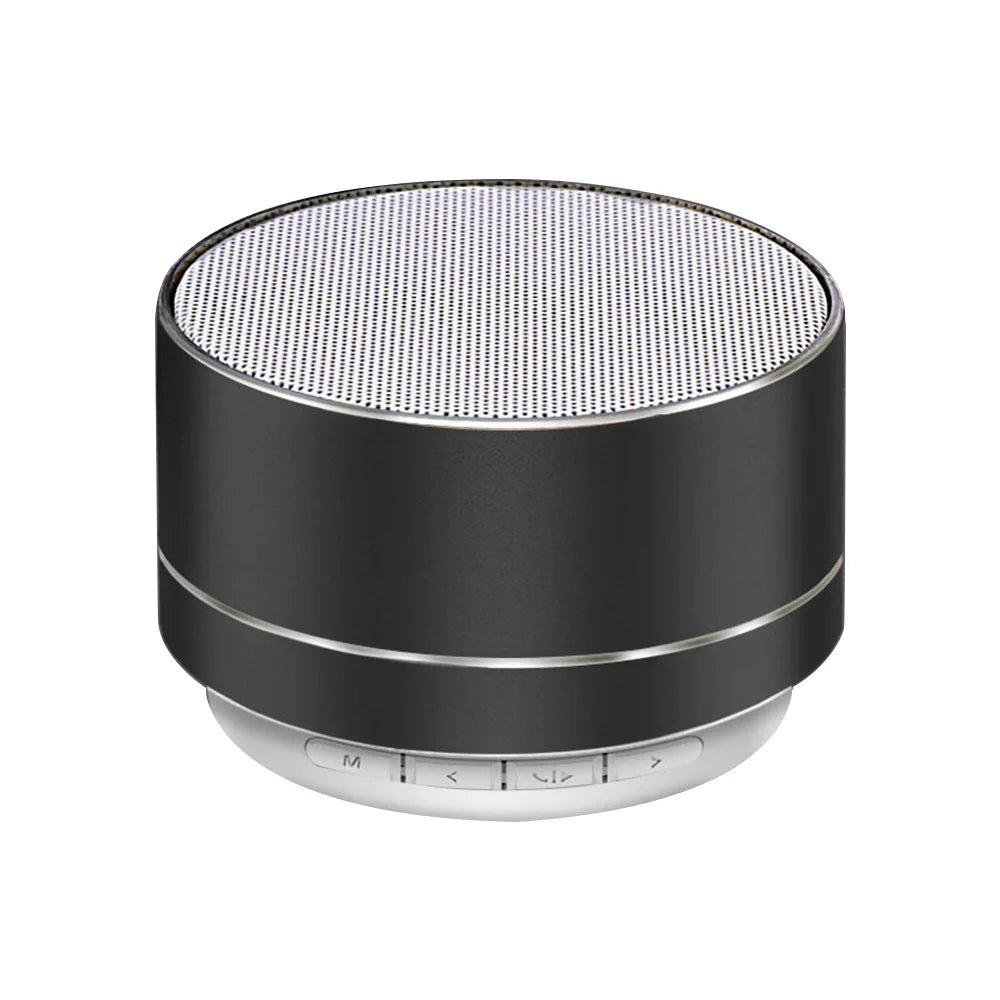 Altavoces inalámbricos Bluetooth A10 para exteriores, subwoofer, minialtavoz portátil de aleación de aluminio para música, tarjeta TF/SD, radio, caja de sonido