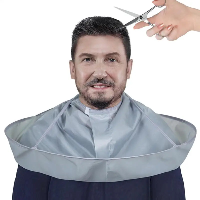 Capa de corte de pelo de 60 cm, atrapaparaguas, capa de peluquería para hombres y mujeres, suministros de peluquería para cortar y teñir el cabello.