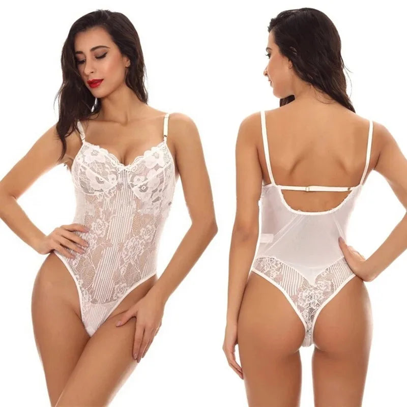 Lencería sexy, camisola ajustada de encaje, mono de corte abierto y hueco, látex, sexy, para mujer, fetiche, llamada de la noche, disfraz sexy para mujer, tienda erótica