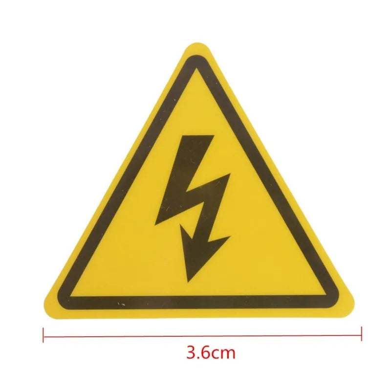 2 pegatinas de seguridad de advertencia de voltaje eléctrico de alta calidad