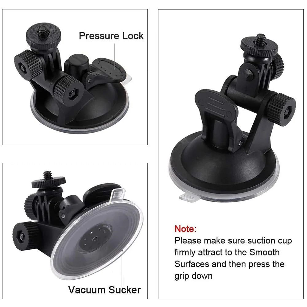 Soporte de ventosa para parabrisas de coche, para GoPro Hero 13, 12, 11, 10, 9, 8, Insta360, X3, X2, X4, DJI OSMO Action Camera