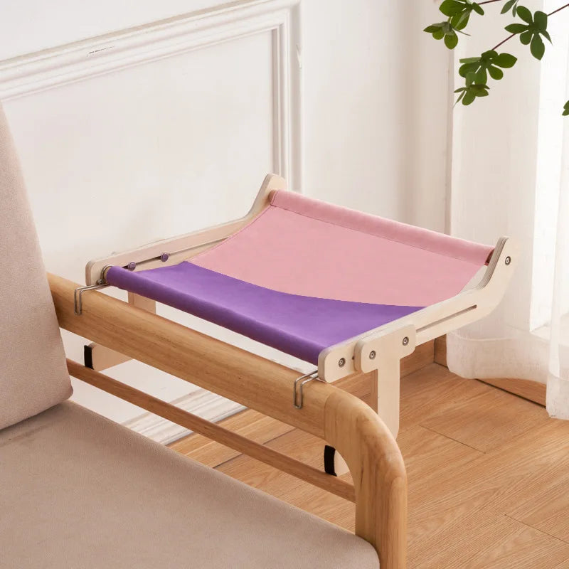 Cama colgante para gatos, hamaca para ventana, sofá, muebles para el hogar, para interiores, lavable, asiento extraíble, cama de madera para dormir, percha con estantes