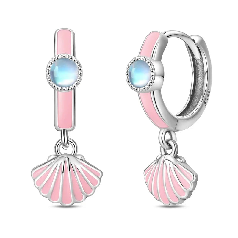 Pendientes de plata de ley 925 con diseño de mariposa, abeja, mariquita y flor de arcoíris para mujer, joyería de moda para fiestas de cumpleaños, regalos