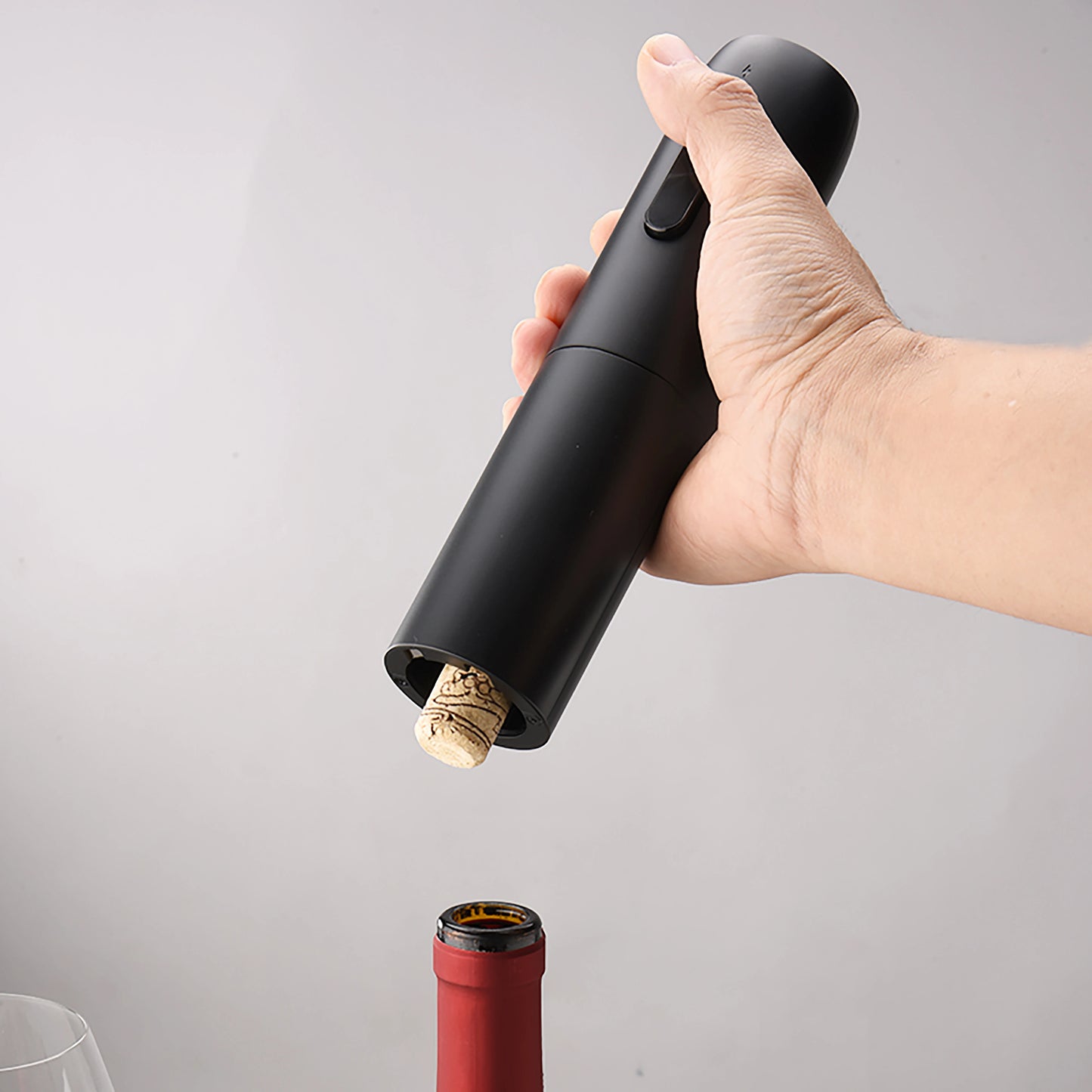 Abridor de botellas de vino eléctrico, sacacorchos automático para vino tinto con base de carga o batería, herramientas para vino, productos de cocina