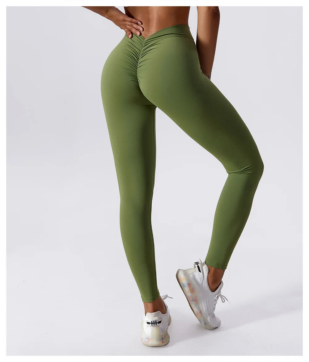 Women Seamless Leggings Sports High Waist Fitness Leggings Push Up Yoga Leggings Push Up Tight Gym Clothing Sports Workout Pants