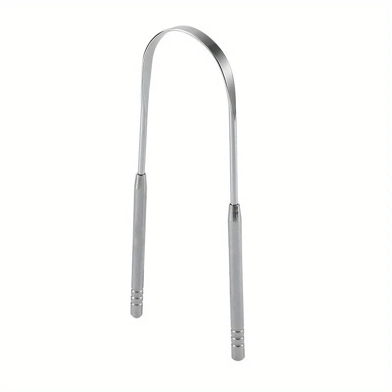 Aliento fresco para el cuidado bucal, limpiadores linguales de acero inoxidable, herramientas de limpieza lingual para adultos, set de regalo de raspadores de lengua