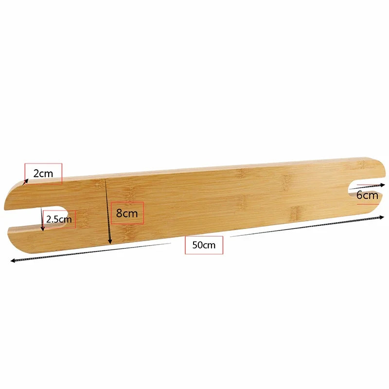 Reposapiés para trona de bebé, asiento de madera de bambú natural, reposapiés antideslizante, estable, accesorios para trona, artículos para bebés y niños.