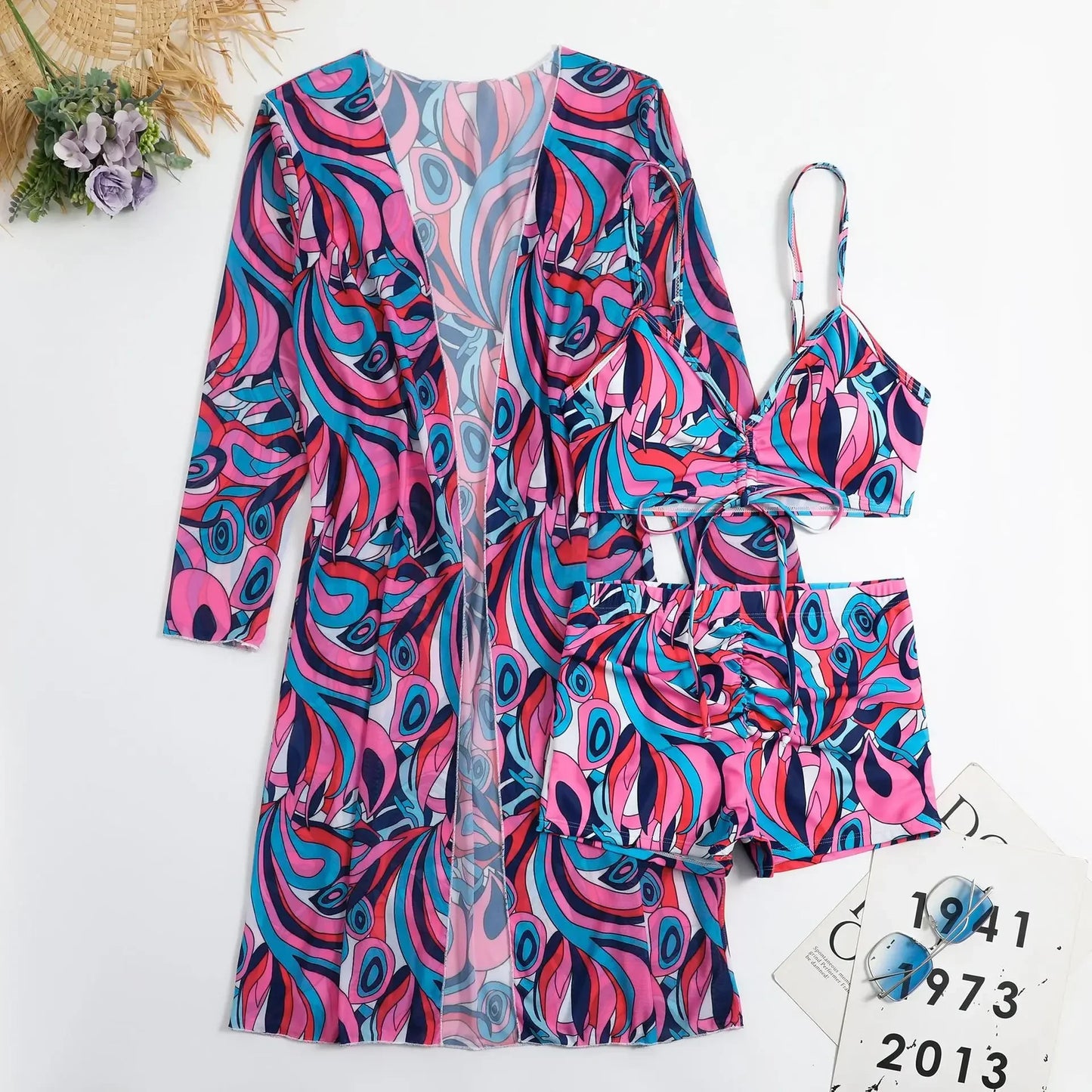 Trajes de baño sexys separados 2024, tankini, ropa de baño femenina, ropa de playa deportiva, trajes de baño de dos piezas, traje de baño de piscina para niñas y mujeres.