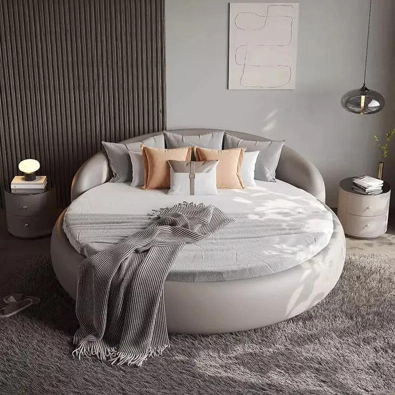 Cabecero de cama japonesa minimalista tapizado mesitas de noche cama moderna marco para dormir camas de matrimonio dormitorio muebles
