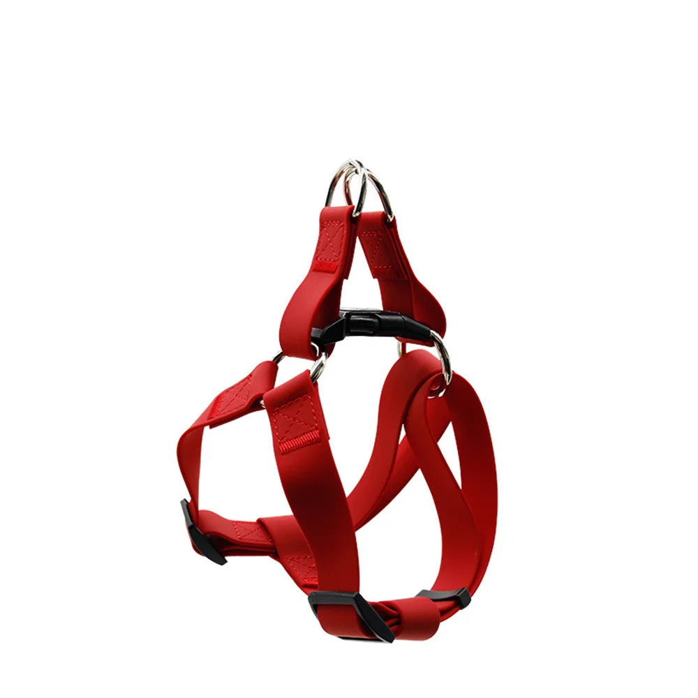 Arnés de PVC para perros, chaleco para exteriores, correa para el pecho para perros pequeños, medianos y grandes, impermeable