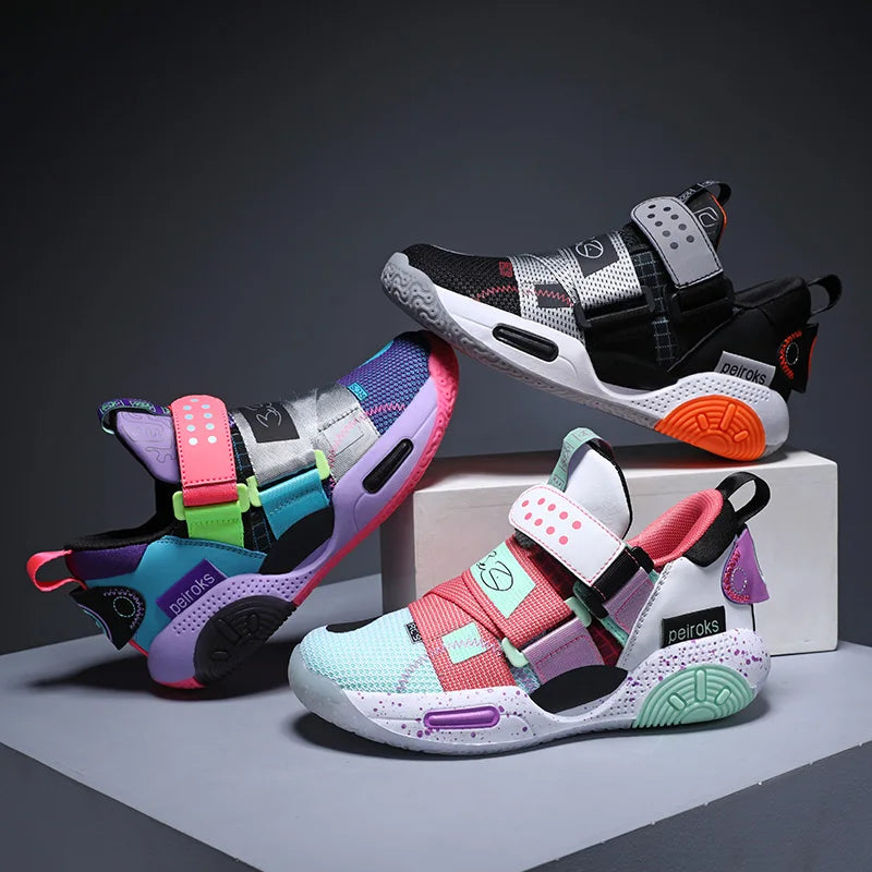 Zapatillas de baloncesto para niños y niñas, antideslizantes, ligeras, para exteriores, 2025