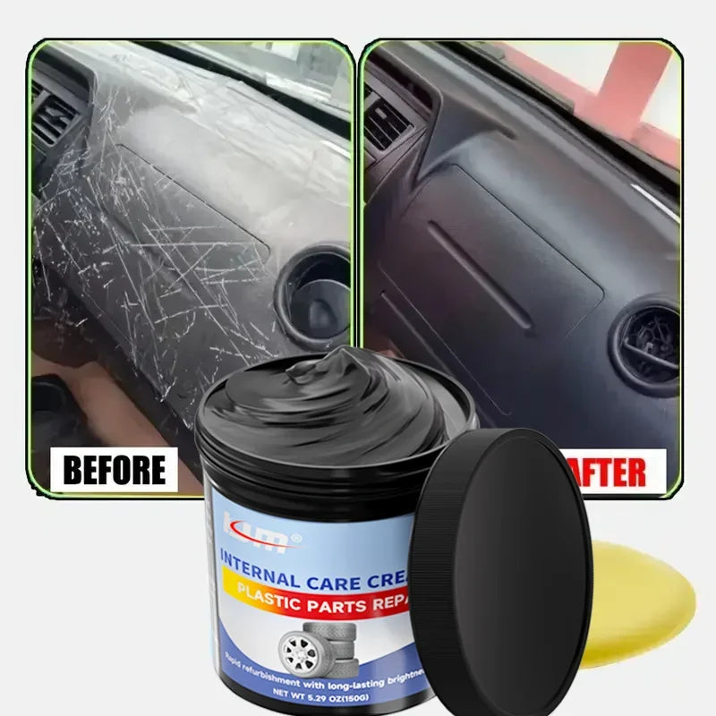Kit de renovación interior de automóviles: restauración de piezas de plástico y mantenimiento de brillo de neumáticos, solución de reparación de detallado de automóviles