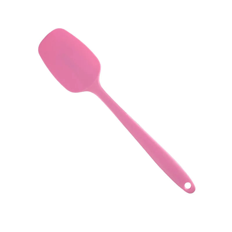 Raspador de silicona grande de 28 cm, paquete completo, pala en T de silicona integrada, herramienta para hornear, pala para remover mantequilla, cuchara raspadora