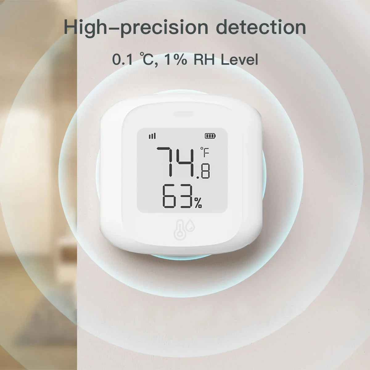 Sensor de temperatura y humedad Tuya ZigBee/WIFI con pantalla LED, conexión inteligente para el hogar, termohigrometría, Google Home y Alexa.