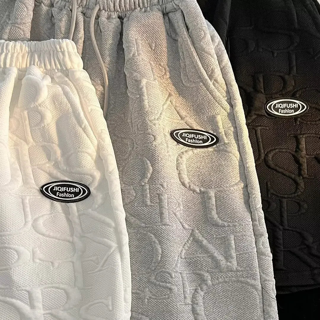 Conjunto de camiseta y pantalones cortos de manga corta para hombre, ropa deportiva informal de verano, corte holgado, marca de moda, largo de cinco cuartos, cómodo