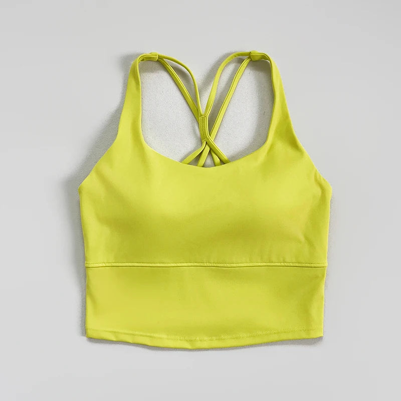 Un sujetador de fitness para yoga, un sujetador de entrenamiento de fitness profesional para mujeres, un sujetador halter de fitness para yoga para mujeres