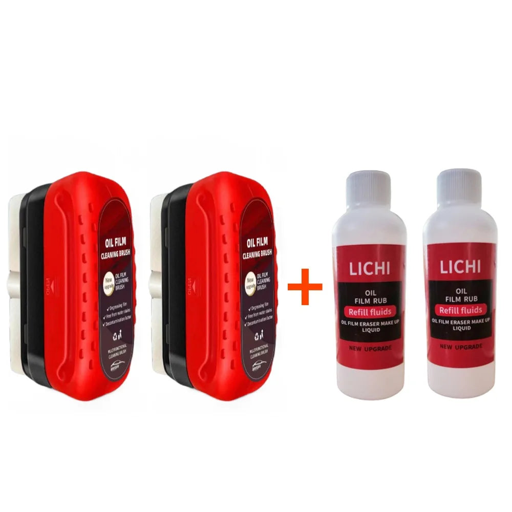 Cepillo limpiador de película de aceite para parabrisas de coche, 120 ml, hidrofóbico, para eliminar la película de aceite de los cristales.