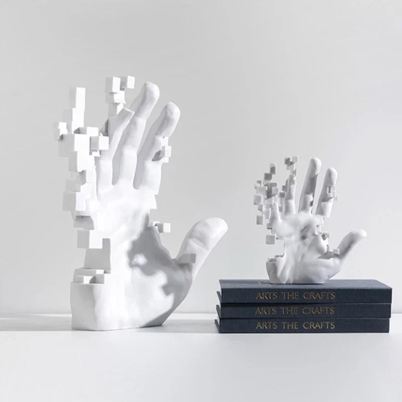 Decoración para el hogar, sala de estar, arte abstracto, palmera, mesa de lujo moderna, escultura de mano, accesorios para el hogar, figuras estéticas, decoración