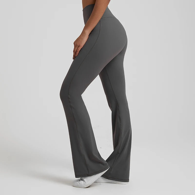 Buttery Soft High Waist Flare Leggings No Front Seam Workout Yoga Flared Pants Full Length Gym Sport Leggings Women Tights
