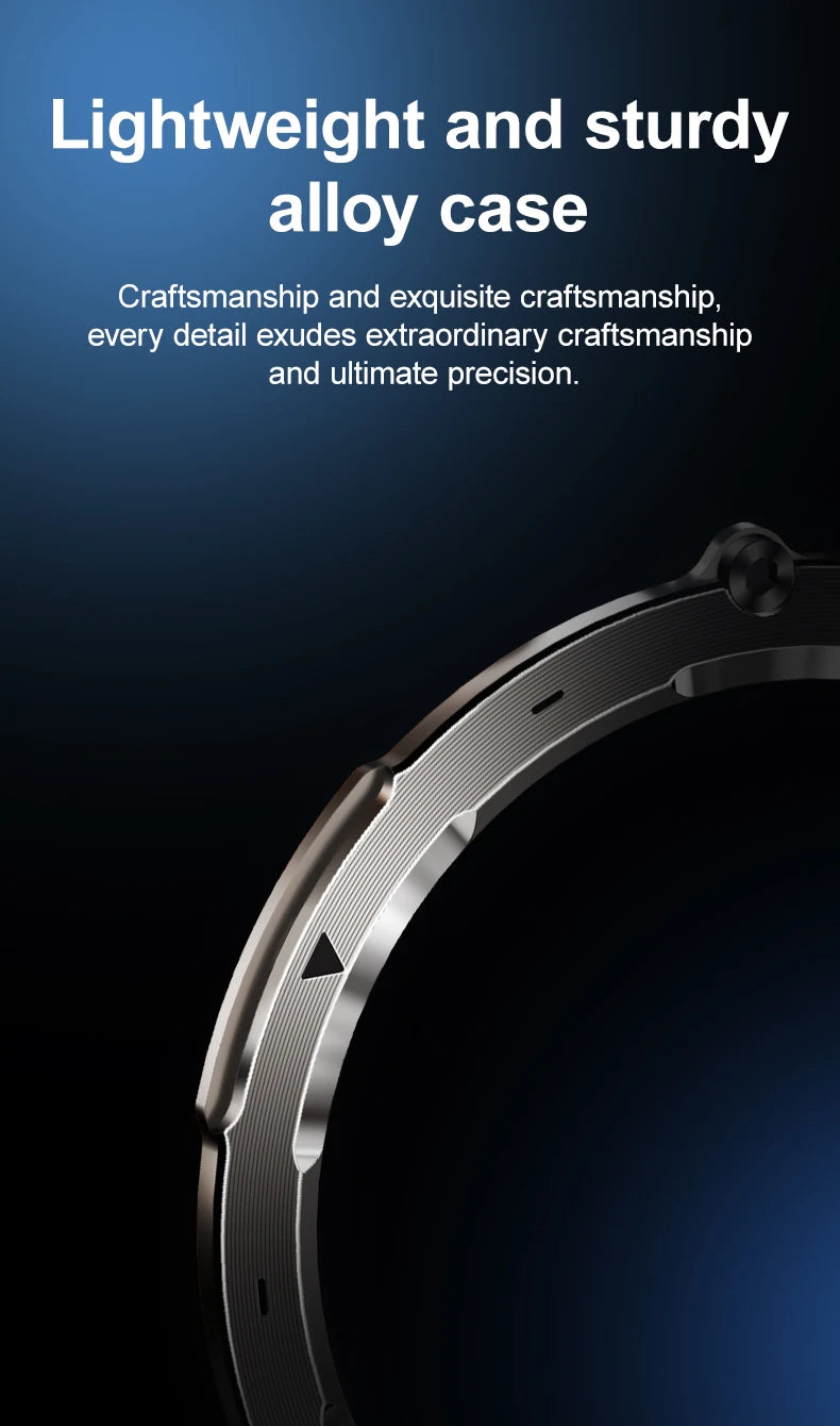Reloj inteligente para hombre, nuevo, con batería de 600 mAh, control de la temperatura, el oxígeno en sangre, la salud, brújula, IP68, resistente al agua, linterna LED