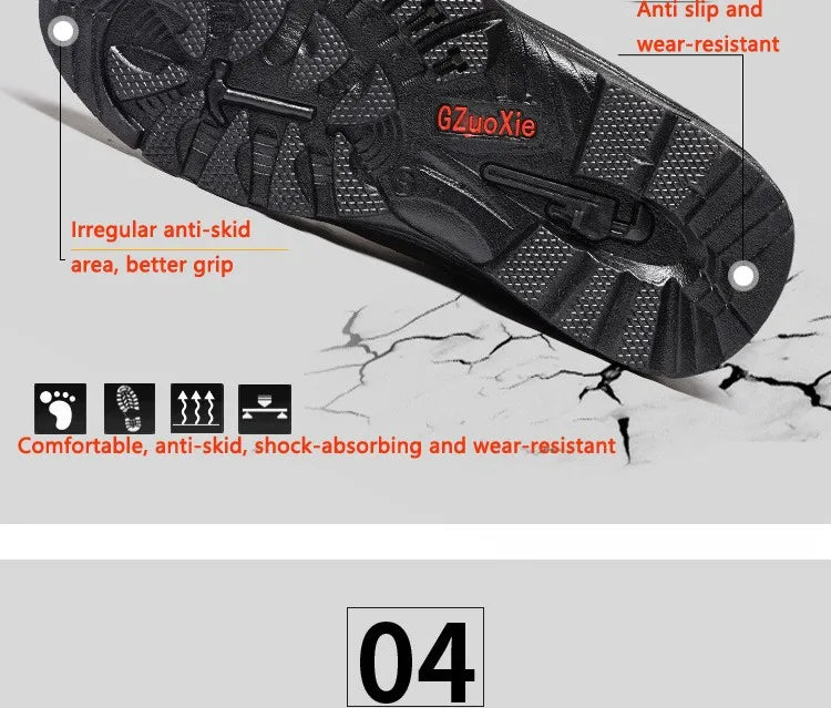 Zapatos de Seguridad 2023 Nuevos Zapatos de Seguridad de Invierno para Hombre, Felpa Abrigada, Alta Calidad, Trabajo al Aire Libre, Tallas Grandes, Sepatu Safety