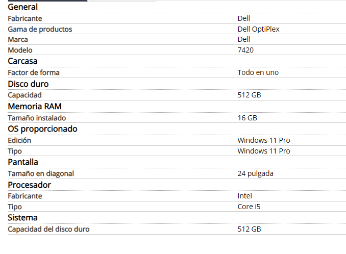 Dell OptiPlex 7420 - Todo en uno - Intel Core i5 CI5-14500T