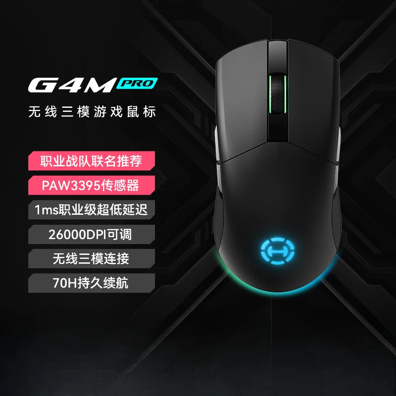 Ratón Edifier Hecate G3m/G4m Pro PAW3395, ergonómico, ligero, con 3 modos de uso, inalámbrico, Bluetooth, personalizado, accesorios para PC Gamer