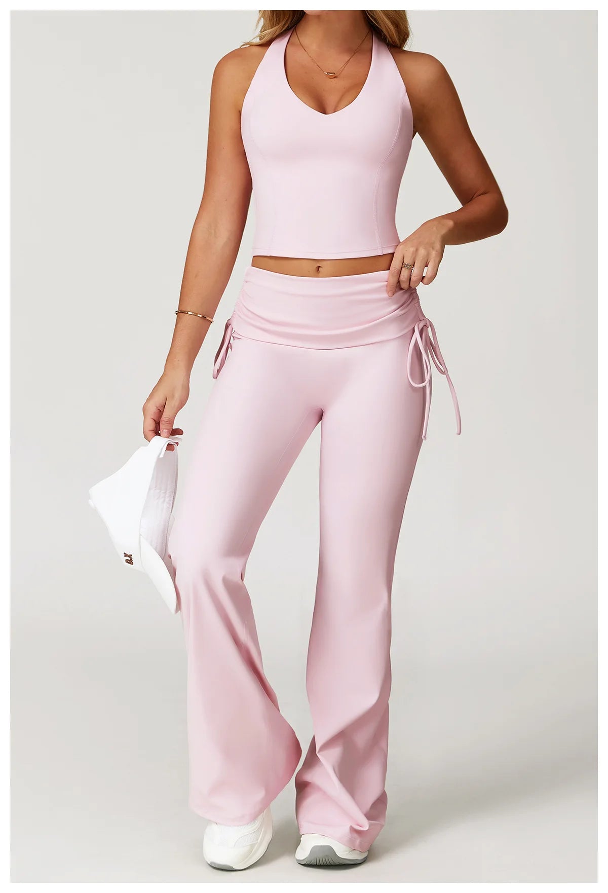 Conjunto de chándal de yoga para mujer, 2 piezas, ropa deportiva para entrenamiento, fitness, gimnasio, leggings de cintura alta, sujetador deportivo, ropa deportiva