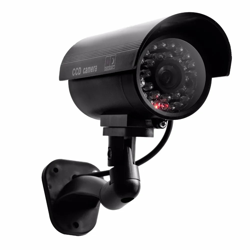 Cámara de vigilancia de simulación, monitor falso con efecto disuasorio de cámara virtual estilo pistola de luz