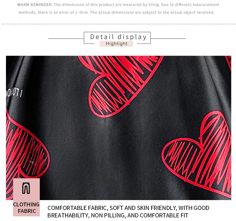 Camisón de satén con estampado de labios rojos para San Valentín, minivestido de dormir sin espalda y cuello en V para mujer