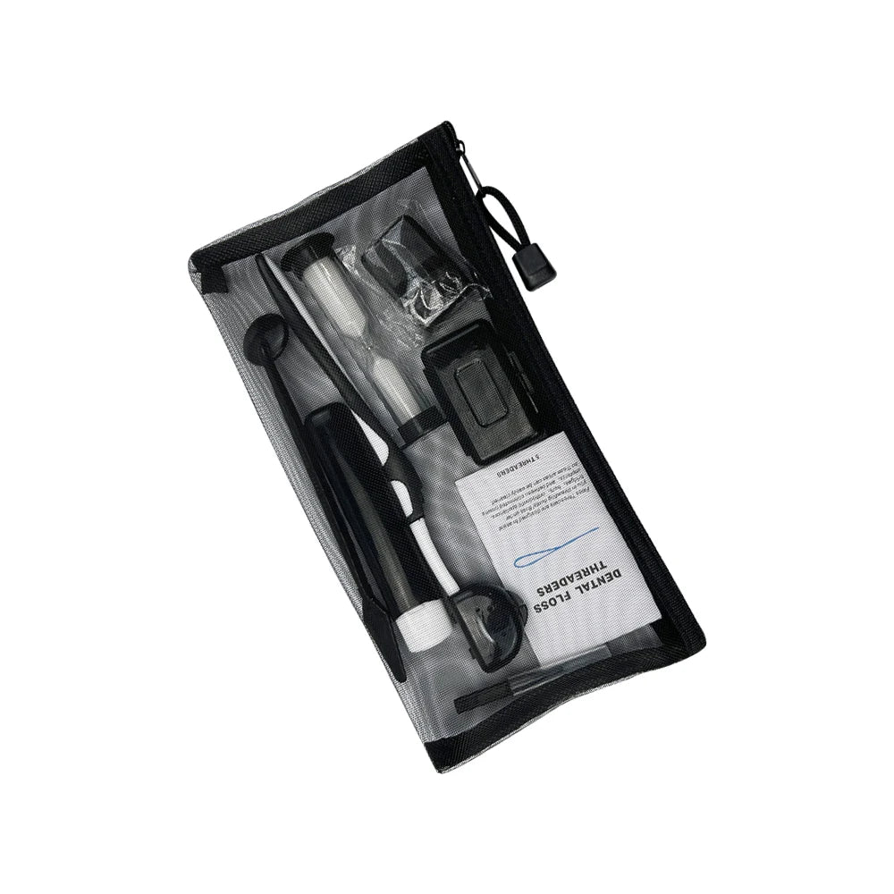 Juego de 8 kits de ortodoncia para dientes, herramienta de blanqueamiento para el cuidado bucal, cera para cepillado interdental, hilo dental, cepillo de dientes, juego de limpieza.