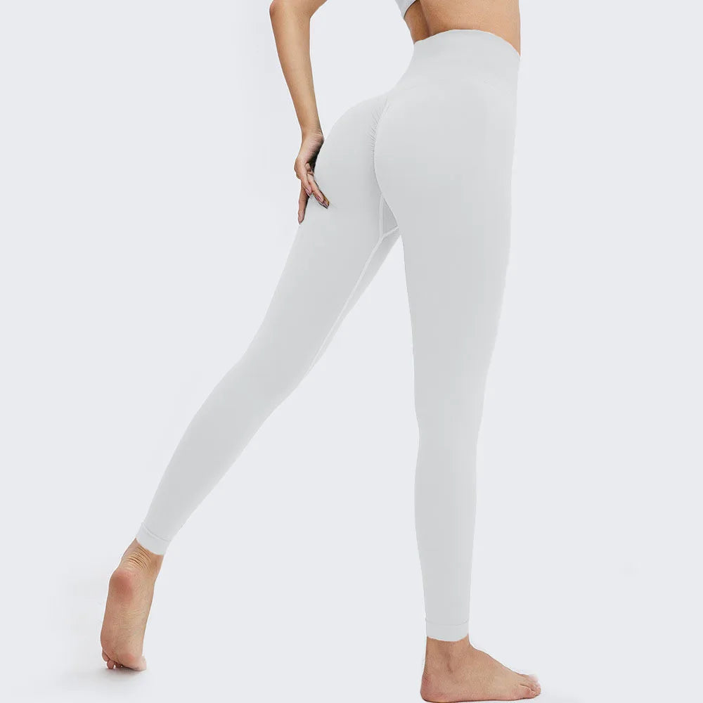 Women Yoga Leggings Hips Lifting Gym Leggings Seamless Sport Pants High Waist Fitness Leggings Bubble Butt Workout Running Pants