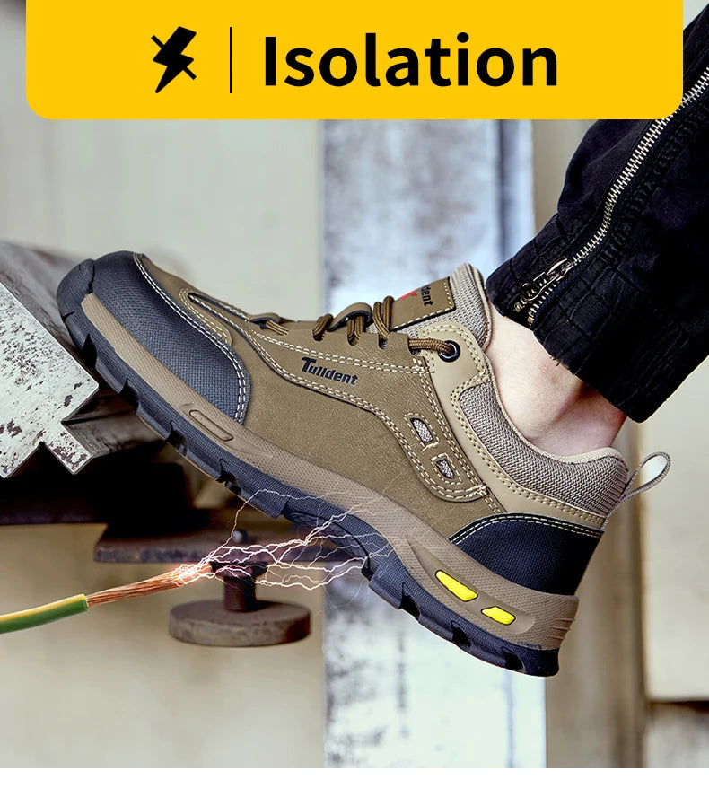 Zapatos de seguridad nuevos para hombre, zapatos de trabajo resistentes a perforaciones, zapatos de protección para hombre, botas de trabajo resistentes al desgaste, botas tácticas