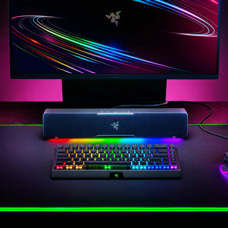 Barra de sonido para PC Razer Leviathan V2 X con controladores de rango completo, alimentación y entrega de audio por USB tipo C, altavoces estéreo Bluetooth 5.0