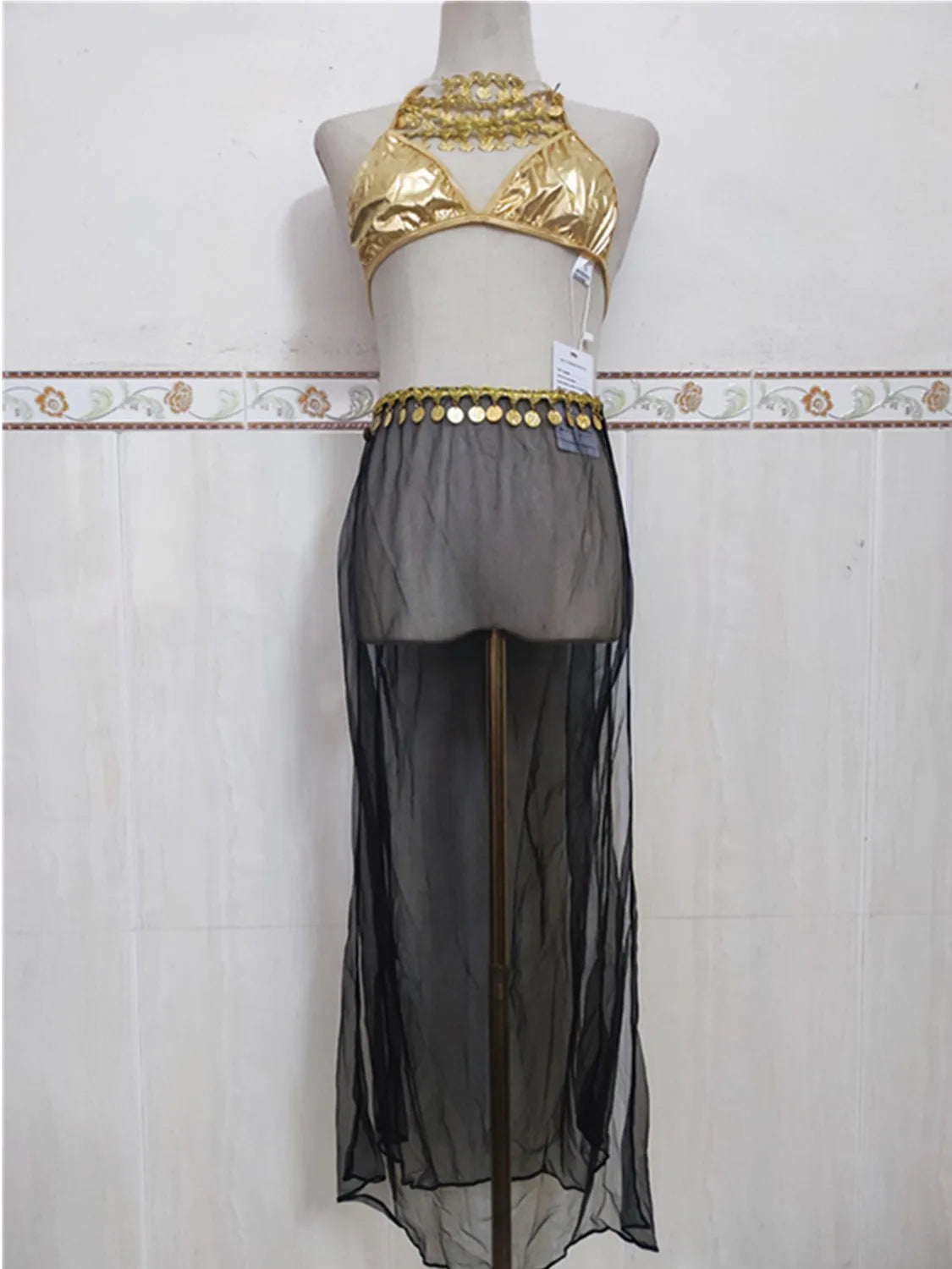Halloween Sexy Cleopatra Princess Queen Cosplay Costume Nightclub Club Stage Pole Dance Belly Dance Long Skirt Dress 2025