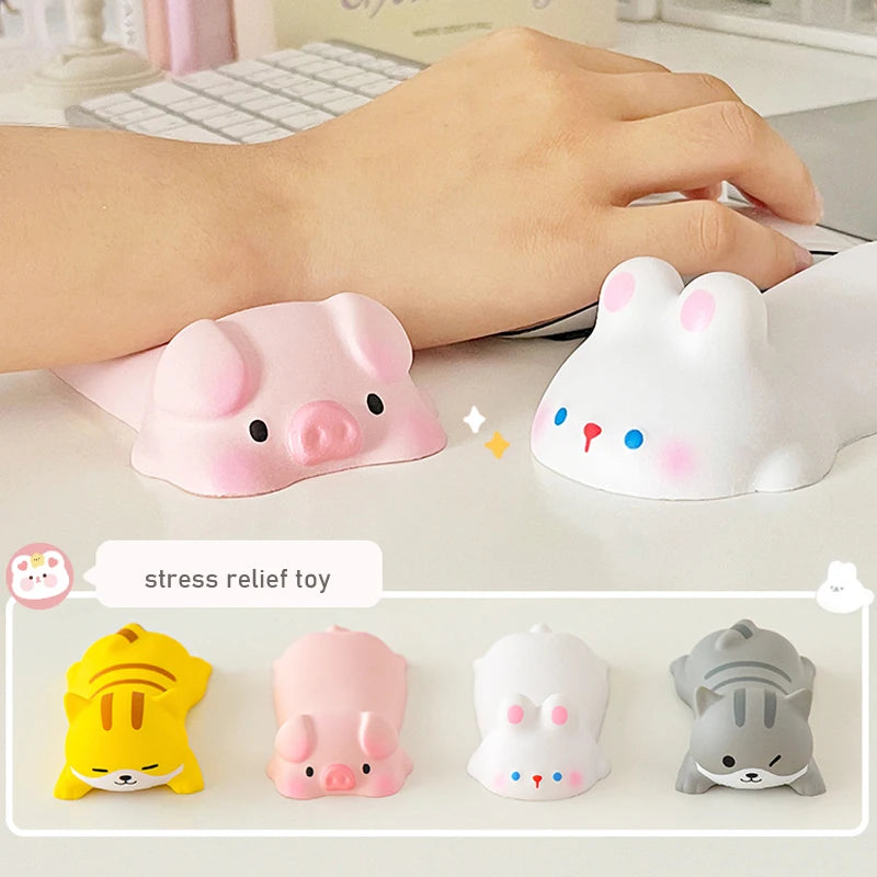 Nuevo y bonito reposamuñecas para ratón, reposabrazos ergonómico para ordenador portátil, juguetes blandos de crecimiento lento kawaii.