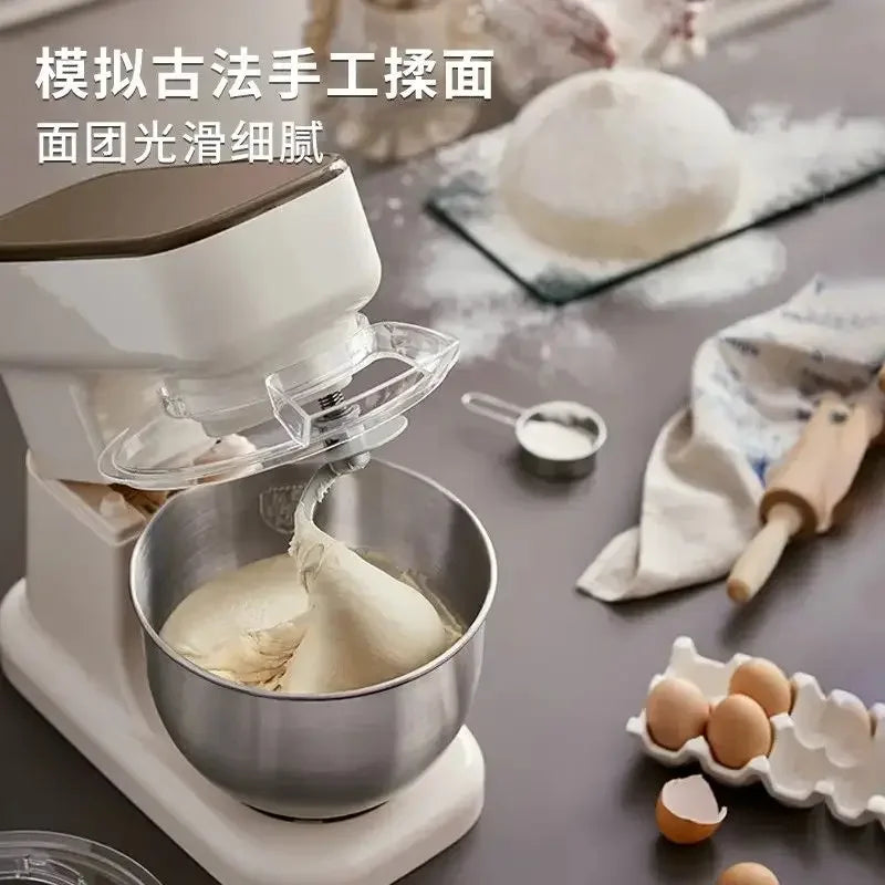 Máquina de chef, batidora de masa doméstica, máquina amasadora, batidora de masa, batidora de huevos multifunción, totalmente automática