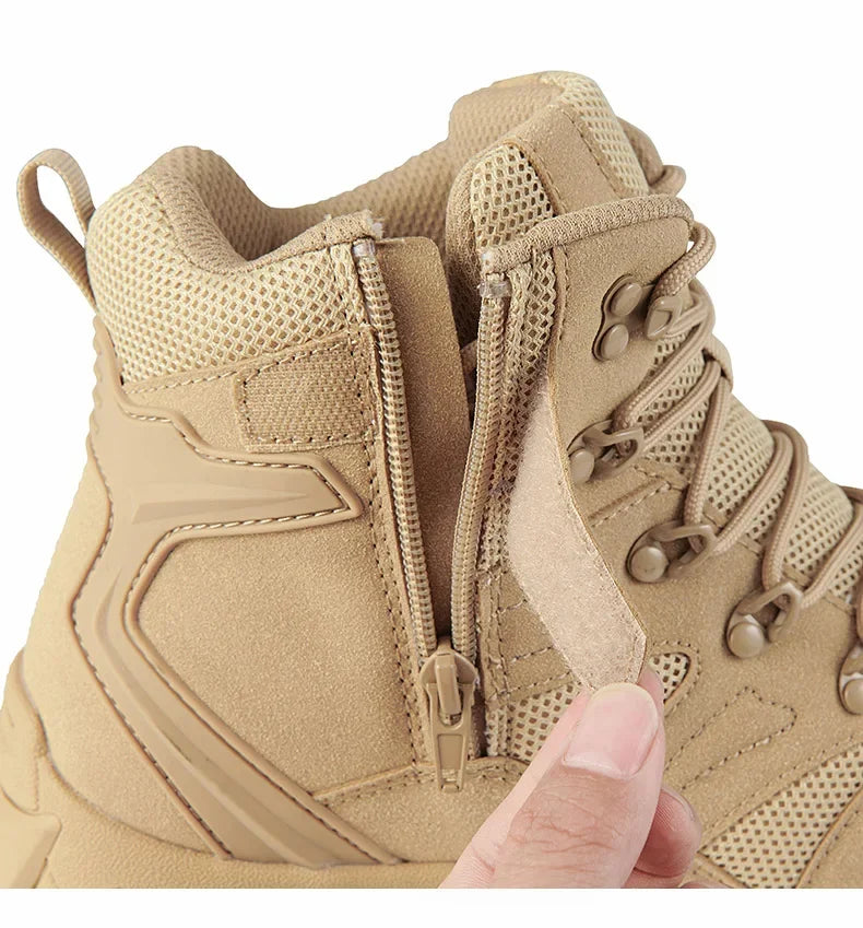 Upgraded Tactics Combat Training Boots Male Outdoors Camping Anti-wear Rapid Response Hiking Shoes Fishing Hunting Sneakers Men