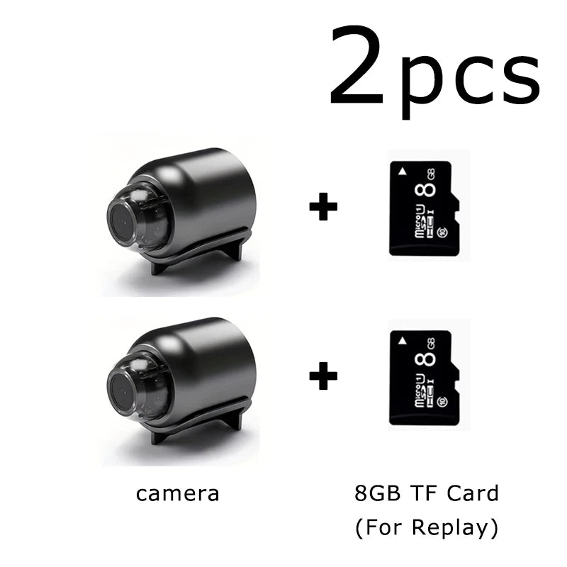 Mini cámara HD WiFi 1080P, grabadora de video inalámbrica remota para el hogar, mascotas, perros y niños, monitoreo de seguridad para iPhone y batería.